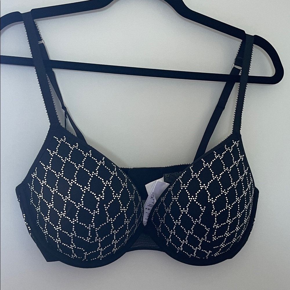 Black Embellished Bra